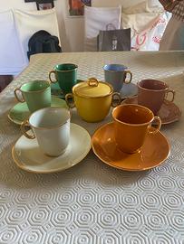 Servizio caffè in maiolica Bruno Giachetti