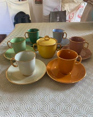Servizio caffè in maiolica Bruno Giachetti