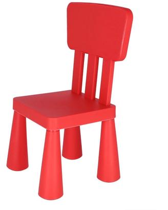Sedia Ikea Mammut rossa nuova