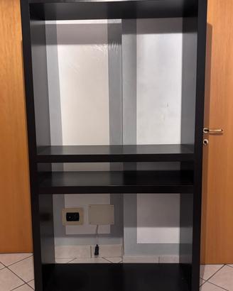 Libreria / mobile porta TV nero-marrone