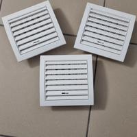 3 griglie bianche 150×150 per tubi di 100mm 