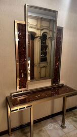Set Consolle e Specchio Vintage anni '70