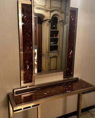 Set Consolle e Specchio Vintage anni '70