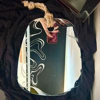 Specchio inciso a mano con corda