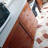 Cucina arte povera in legno