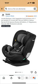 Seggiolino auto Isofix 0-12 anni come nuovo!