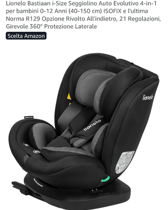 Seggiolino auto Isofix 0-12 anni come nuovo!