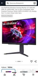 Monitor lg ultragear  qhd