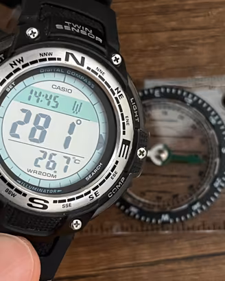 Casio SGW per trekking – termometro bussola