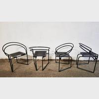 Set 4 sedie Latonda Mario Botta per Alias anni 70.