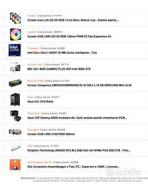 Pc gaming assemblato