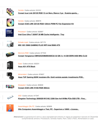 Pc gaming assemblato