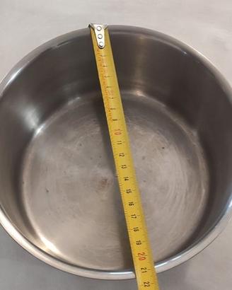 Pentola acciaio inox 21cm + coperchio