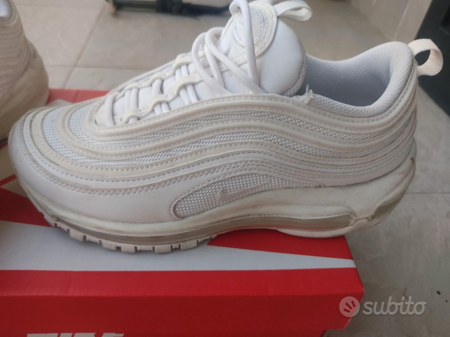 Nike air max 97 bianche indossate best sale