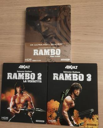 Rambo trilogia 4k Blu-ray Stallone
