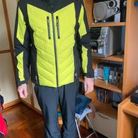 Completo sci uomo Icepeak nero e giallo fluo