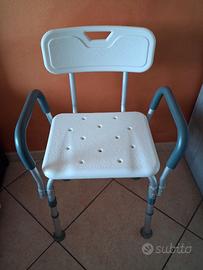 Asta portaflebo + sedia per doccia
