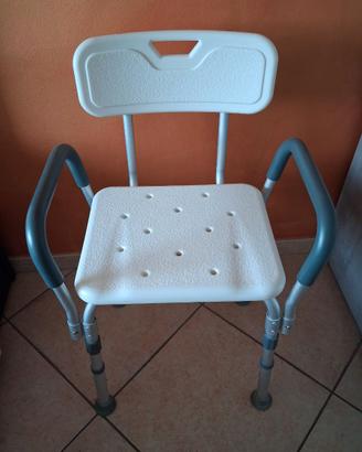 Asta portaflebo + sedia per doccia