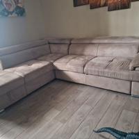 Divano angolare con penisola ed estendibile