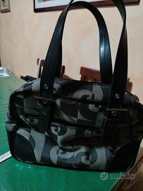 borsa grigia e nero pierre cardin