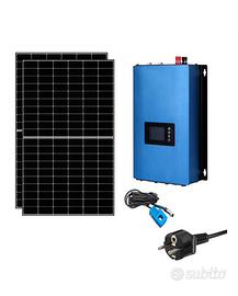 Kit fotovoltaico 1KW, zero emissioni con batterie