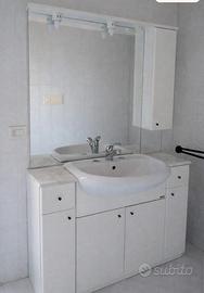 Mobile Bagno Completo 110 cm con Piano in Marmo