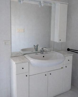 Mobile Bagno Completo 110 cm con Piano in Marmo
