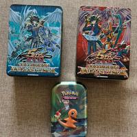 Scatole metallo Yu-Gi-Oh! e Pokemon