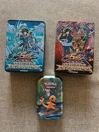Scatole metallo Yu-Gi-Oh! e Pokemon