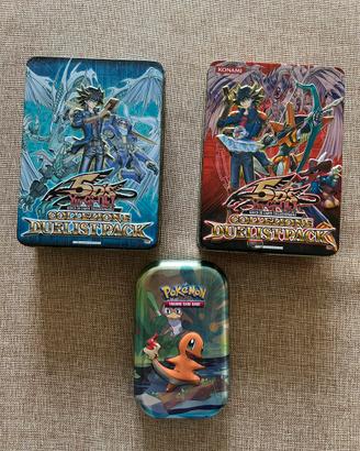 Scatole metallo Yu-Gi-Oh! e Pokemon