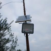 Faretto da 50 w con il pannello solare 