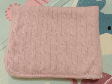 Coperta Ralph Lauren in 100% cashmere rosa