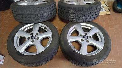 cerchi lega gomme 205 55 16 invernali opel 5x110