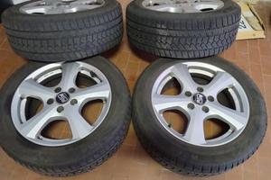 cerchi lega gomme 205 55 16 invernali opel 5x110