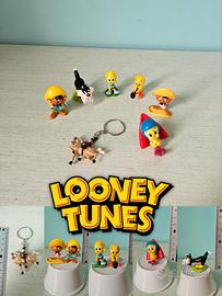 Action Figures Looney Tunes Lotto 7 pezzi