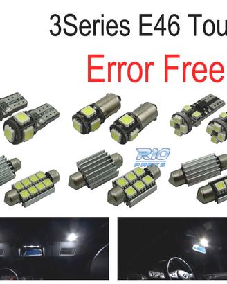 KIT 18 LAMPADE LED INTERNE BMW SERIE 3 E46 WAGON T