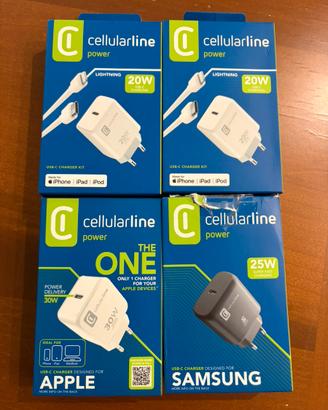 Stock caricabatterie Cellularline nuovi