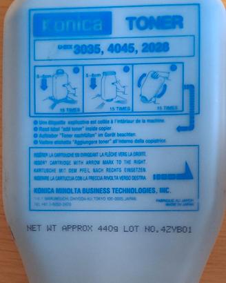 toner Konika 3035, 4045, 2028