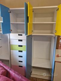 3 armadi da bambini setie stuva ikea