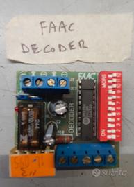 ricevente Decoder FAAC (dip switch)