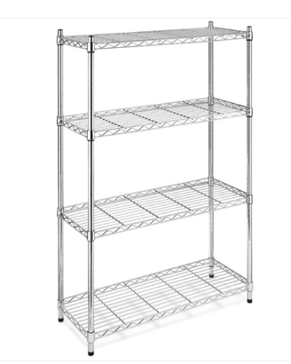 Scaffali in metallo cromato 45 x 90 x H180