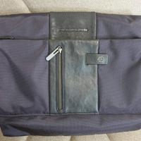 Messenger Porta PC PIQUADRO nylon/pelle blu NUOVO