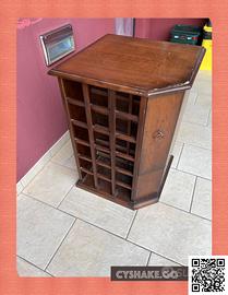 Porta vini e bicchieri in legno -- AntIcO -