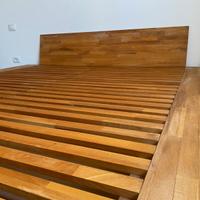 Letto massello stile giapponese senza metallo