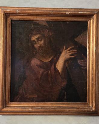 porzione di pala del '600 raffigurante il Cristo.