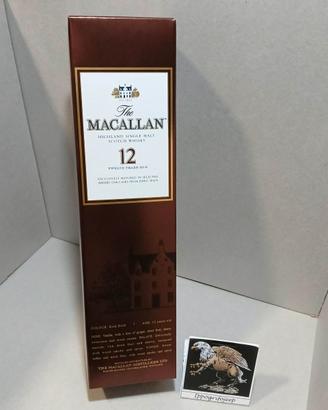 Scatola Whisky Macallan 12 anni Scotch VUOTA