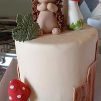 Torta finta animali del bosco 