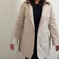 Trench tinta unita beige