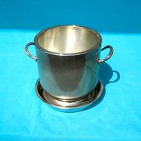 secchiello raffreddabottiglie  coperchio in silver
