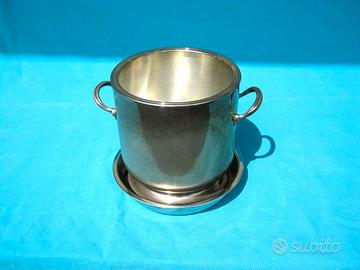 secchiello raffreddabottiglie  coperchio in silver